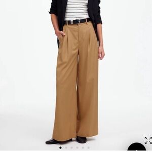 Madewell Tan Wide-Leg Pants
